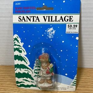 1992 Christmas Gnome Elf Baker Santa Village Fig #26381 Fabri-Centers of America